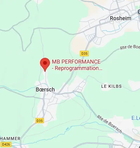 Carte localisation MB Performance à Boersch